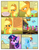 Size: 612x792 | Tagged: safe, artist:newbiespud, derpibooru import, edit, edited screencap, screencap, apple bloom, applejack, big macintosh, bon bon, fluttershy, granny smith, pinkie pie, rainbow dash, rarity, sweetie drops, twilight sparkle, unicorn twilight, earth pony, pegasus, pony, unicorn, comic:friendship is dragons, the last roundup, angry, background pony, clothes, cloud, comic, dialogue, female, flying, freckles, frown, hat, male, mane six, mare, saddle bag, scarf, screencap comic, stallion, worried