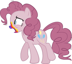 Size: 3365x3000 | Tagged: safe, artist:sollace, pinkie pie, pony, zombie, 28 pranks later, .svg available, betrayal, cookie zombie, hypocrisy, open mouth, simple background, solo, transparent background, vector