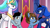 Size: 1920x1080 | Tagged: safe, artist:egstudios93, princess celestia, princess luna, oc, oc:eg, oc:flutter rose, alicorn, pegasus, pony, a royal problem, female, male, mare, stallion, swapped cutie marks