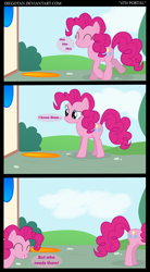 Size: 1650x3000 | Tagged: safe, artist:diegotan, pinkie pie, earth pony, pony, comic, crossover, portal