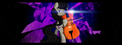 Size: 800x300 | Tagged: safe, artist:eleanorawesome, octavia melody, earth pony, pony, female, gray coat, mare