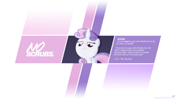 Size: 1920x1080 | Tagged: safe, artist:adrianimpalamata, derpibooru import, edit, sweetie belle, no scrubs, photoshop, solo, song reference, text, tlc, vulgar, wallpaper, wallpaper edit