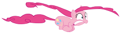 Size: 2144x612 | Tagged: safe, artist:éclair, pinkie pie, earth pony, pony, griffon the brush off, simple background, solo, transparent background, vector