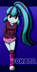 Size: 700x1360 | Tagged: safe, artist:nekojackun, sonata dusk, equestria girls, clothes, female, looking at you, skirt, smiling, solo