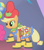 Size: 256x294 | Tagged: safe, screencap, applejack, pinkie pie, earth pony, pony, suited for success, bandana, clothes, cropped, dress, female, gala dress, galoshes, mare, outfit catalog, solo focus, ten gallon hat