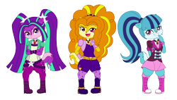 Size: 5036x2864 | Tagged: safe, artist:strawhatcrew96, adagio dazzle, aria blaze, sonata dusk, equestria girls, absurd resolution, alvin and the chipmunks, crossover, the chipettes, the dazzlings