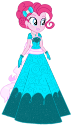 Size: 700x1203 | Tagged: safe, artist:tsundra, pinkie pie, equestria girls, alternate hairstyle, beautiful, clothes, dress, lipstick, simple background, solo, transparent background