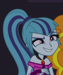 Size: 457x547 | Tagged: safe, screencap, adagio dazzle, sonata dusk, equestria girls, rainbow rocks, faic