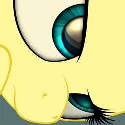 Size: 600x600 | Tagged: safe, artist:styroponyworks, fluttershy, pegasus, pony, close-up, serious, solo, wip