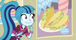 Size: 1185x621 | Tagged: safe, sonata dusk, equestria girls, rainbow rocks, faic, taco tuesday