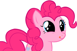 Size: 13477x8977 | Tagged: safe, artist:cyanlightning, pinkie pie, earth pony, pony, what about discord?, absurd resolution, cute, diapinkes, simple background, solo, transparent background, vector