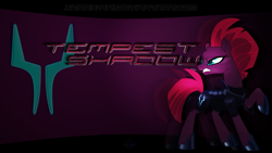 Size: 1920x1080 | Tagged: safe, artist:xerex-kai, derpibooru import, edit, tempest shadow, my little pony: the movie, solo, wallpaper, wallpaper edit