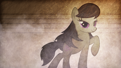 Size: 1920x1080 | Tagged: safe, artist:jamey4, derpibooru import, octavia melody, earth pony, pony, female, mare, raised hoof, solo, wallpaper