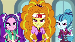 Size: 854x478 | Tagged: safe, edit, edited screencap, screencap, adagio dazzle, aria blaze, sonata dusk, equestria girls, rainbow rocks, after the fact, evil, the dazzlings