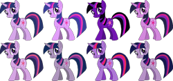 Size: 1502x708 | Tagged: safe, derpibooru import, twilight sparkle, pony, unicorn, female, mare, multicolored mane, purple coat, smiling, solo