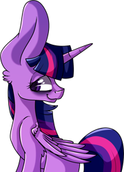 Size: 934x1295 | Tagged: safe, artist:vampdoq, derpibooru import, twilight sparkle, twilight sparkle (alicorn), alicorn, pony, female, impossibly large ears, mare, solo