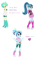 Size: 713x1133 | Tagged: safe, artist:berrypunchrules, sonata dusk, tennis match, equestria girls, background human, fusion, gem fusion, multiple arms