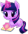 Size: 604x718 | Tagged: safe, artist:littlemissfawn, derpibooru import, twilight sparkle, unicorn twilight, pony, unicorn, book, chibi, cute, female, magic, mare, prone, reading, simple background, solo, telekinesis, transparent background, twiabetes