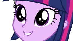 Size: 5333x3000 | Tagged: safe, artist:ambassad0r, derpibooru import, twilight sparkle, twilight sparkle (alicorn), alicorn, equestria girls, absurd resolution, adorkable, close-up, cute, dork, lip bite, simple background, solo, transparent background, twiabetes, vector