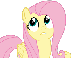 Size: 4038x3256 | Tagged: safe, artist:sketchmcreations, fluttershy, pegasus, pony, viva las pegasus, cute, lip bite, looking up, raised hoof, shyabetes, simple background, transparent background, vector