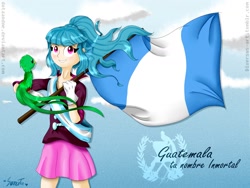 Size: 2000x1500 | Tagged: safe, artist:dotaandme, sonata dusk, equestria girls, flag, guatemala