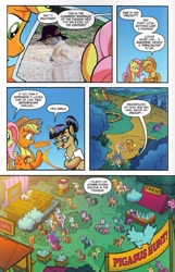 Size: 605x937 | Tagged: safe, edit, idw, applejack, fluttershy, nosey news, quill (character), earth pony, pegasus, pigasus, pony, spoiler:comic, spoiler:comicff23, parody, secret squirrel