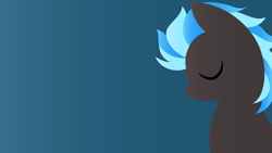 Size: 1920x1080 | Tagged: safe, artist:rish--loo, derpibooru import, oc, oc only, oc:nimbus, pegasus, pony, bust, eyes closed, lineless, male, minimalist, modern art, solo, stallion, vector, wallpaper