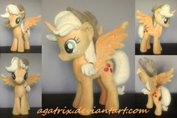 Size: 1280x855 | Tagged: safe, artist:agatrix, applejack, alicorn, pony, applecorn, irl, photo, plushie, race swap, solo