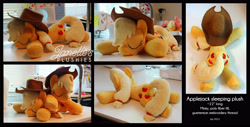 Size: 5022x2561 | Tagged: safe, artist:janellesplushies, applejack, irl, photo, plushie, solo