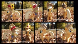 Size: 3113x1754 | Tagged: safe, artist:peruserofpieces, applejack, luna eclipsed, clothes, costume, irl, photo, plushie, scarecrow, solo