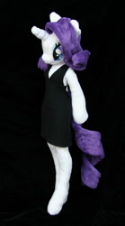 Size: 836x1499 | Tagged: safe, artist:yukamina-plushies, rarity, anthro, unicorn, anthro plushie, clothes, dress, female, horn, irl, photo, plushie, solo