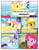 Size: 612x792 | Tagged: safe, artist:newbiespud, derpibooru import, edit, edited screencap, screencap, applejack, fluttershy, pinkie pie, rainbow dash, rarity, twilight sparkle, unicorn twilight, earth pony, pegasus, pony, unicorn, comic:friendship is dragons, sonic rainboom (episode), book, cheering, comic, confetti, dialogue, eyelashes, eyes closed, falling, female, flying, freckles, grin, happy, hat, lipstick, makeup, mane six, mare, scared, screencap comic, sigh, smiling