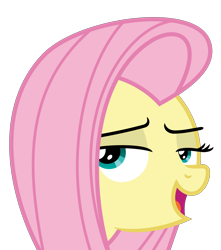 Size: 3622x4094 | Tagged: safe, artist:gebos97531, fluttershy, pegasus, pony, .svg available, lidded eyes, simple background, solo, transparent background, vector