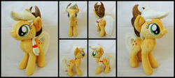 Size: 3736x1667 | Tagged: safe, artist:lumenglace, applejack, irl, photo, plushie, solo