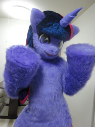 Size: 750x1000 | Tagged: safe, artist:tashiroyu, derpibooru import, twilight sparkle, fursuit, irl, photo, pixiv, solo