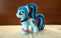 Size: 2048x1281 | Tagged: safe, artist:egalgay, sonata dusk, pony, handmade, irl, photo, plushie, ponified, solo