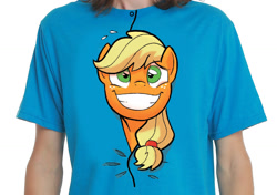 Size: 1152x812 | Tagged: safe, artist:tonyfleecs, idw, applejack, spoiler:comic, spoiler:comicff23, chemise, irl, photo, photoshop, smiling