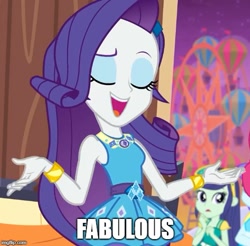 Size: 509x500 | Tagged: safe, edit, rarity, better together, equestria girls, rollercoaster of friendship, beautiful, bitch i'm fabulous, fabulous, geode of shielding