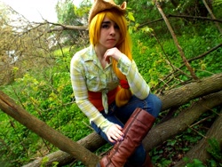 Size: 2000x1500 | Tagged: safe, artist:fantaliaepgc, applejack, human, clothes, cosplay, costume, irl, irl human, photo