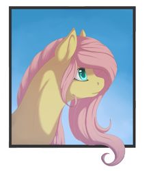 Size: 1389x1573 | Tagged: safe, artist:artistic-rainbow, fluttershy, pegasus, pony, bust, portrait, solo