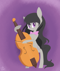 Size: 1600x1900 | Tagged: safe, artist:silbersternenlicht, octavia melody, earth pony, pony, cello, musical instrument, solo