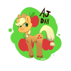 Size: 700x700 | Tagged: safe, artist:zevhara, applejack, earth pony, pony, applejack appreciation day, female, mare, solo