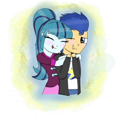 Size: 1600x1500 | Tagged: safe, artist:rai2n, flash sentry, sonata dusk, equestria girls, male, senata, shipping, simple background, straight, transparent background