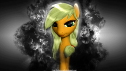 Size: 1024x576 | Tagged: safe, artist:princeoracle, applejack, earth pony, pony, 3d, alternate hairstyle, solo, source filmmaker