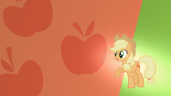 Size: 1920x1080 | Tagged: safe, artist:blackgryph0n, artist:lilcinnamon, artist:rdbrony16, derpibooru import, edit, applejack, earth pony, pony, cowboy hat, female, hat, mare, solo, vector, wallpaper, wallpaper edit