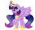 Size: 641x565 | Tagged: safe, artist:le-poofe, derpibooru import, twilight sparkle, twilight sparkle (alicorn), alicorn, pony, ethereal mane, female, gradient mane, mare, older, solo, starry mane, ultimate twilight