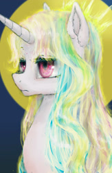 Size: 2600x4000 | Tagged: safe, artist:plotcore, princess celestia, alicorn, pony, bust, portrait, solo