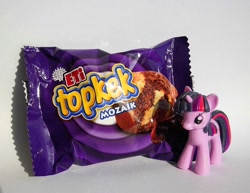 Size: 994x768 | Tagged: safe, derpibooru import, twilight sparkle, barely pony related, figure, food, irl, kek, magazine figure, photo, topkek, toy, turkish