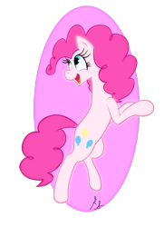 Size: 1024x1412 | Tagged: safe, artist:xxthatsmytypexx, pinkie pie, earth pony, pony, female, mare, pink coat, pink mane, smiling, solo