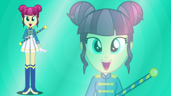 Size: 3840x2160 | Tagged: safe, artist:perplexedpegasus, derpibooru import, majorette, equestria girls, vector, wallpaper